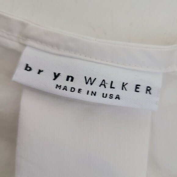 Bryn Walker Womens Phyrne White High Low Oversized Shirt Tunic M - Picture 7 of 7